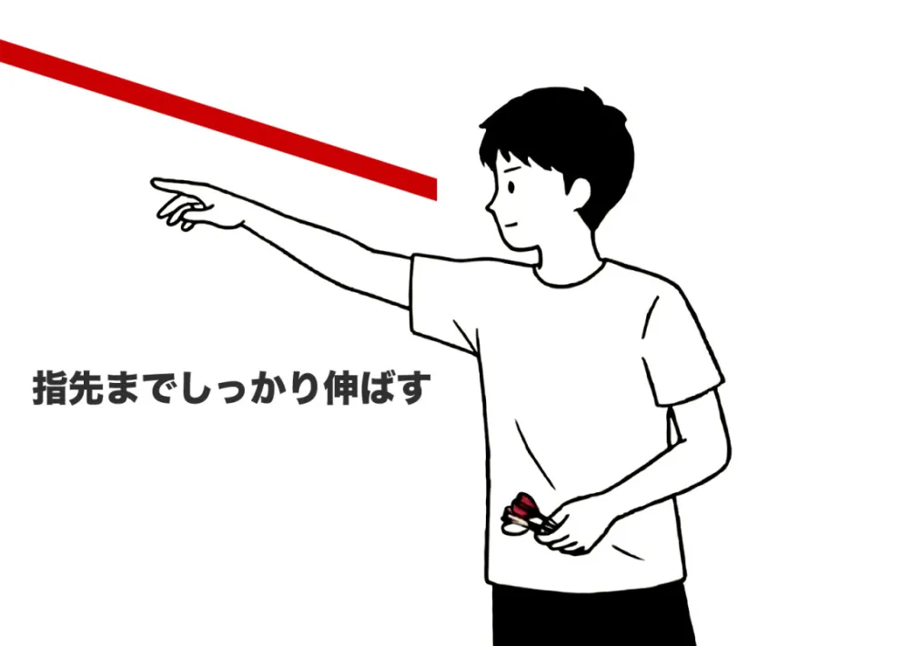 ダーツの投げ方:フォロースルー