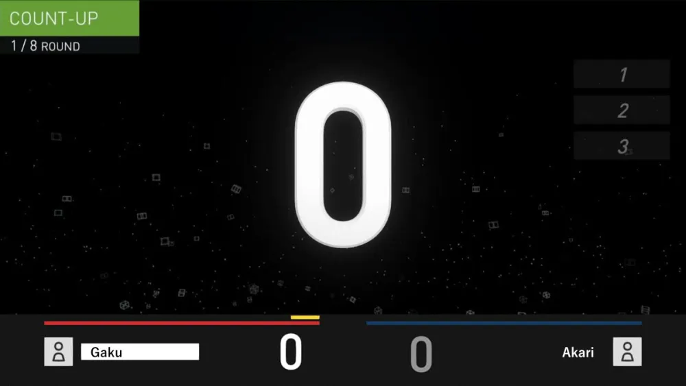 カウントアップのゲーム開始